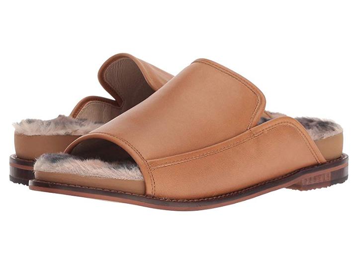 Kelsi Dagger Brooklyn Odell Faux Fur Slide (sienna) Women's Shoes