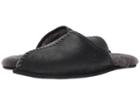 Ugg Scuff Deco (black Leather) Men's Slippers