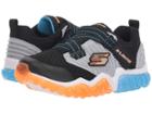 Skechers Kids Rapid Flash 90721l Lights (little Kid/big Kid) (black/orange) Boy's Shoes