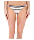 Mara Hoffman Spaghetti Side Strap Bottom (pinwheel Stone) Women's Swimwear