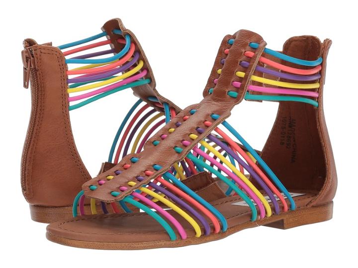 Steve Madden Kids Skitles (little Kid/big Kid) (cognac Multi) Girls Shoes