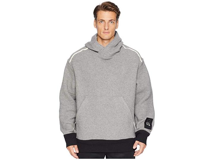Adidas Y-3 By Yohji Yamamoto Spacer Wool Hoodie (black) Men's Sweatshirt