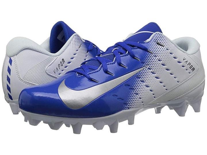 Nike Vapor Varsity 3 Td (white/metallic Silver/game Royal/black) Men's Cleated Shoes