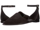 Nine West Oriona D'orsay Flat (black Suede) Women's Shoes