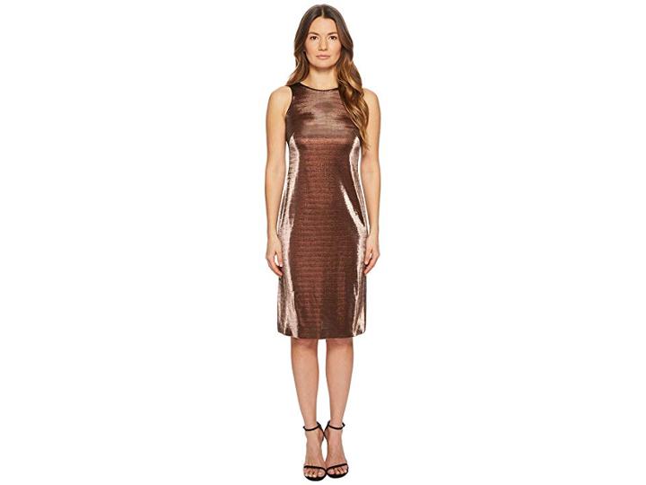 Escada Dajetta Sleeveless Metallic Dress (black) Women's Dress