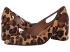 French Sole Courtney2 Heel (beige Leopard Haircalf) Women's Shoes