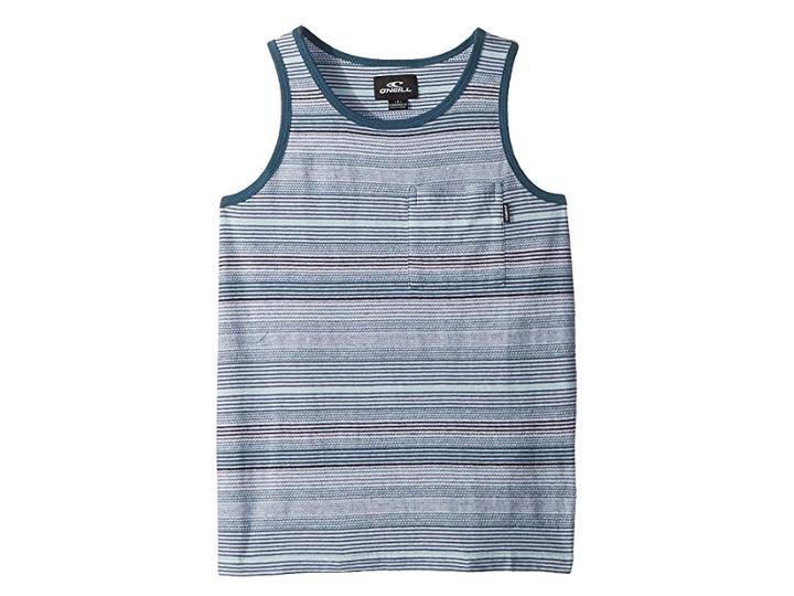 O'neill Kids Stavros Tank Top (big Kids) (white) Boy's Sleeveless