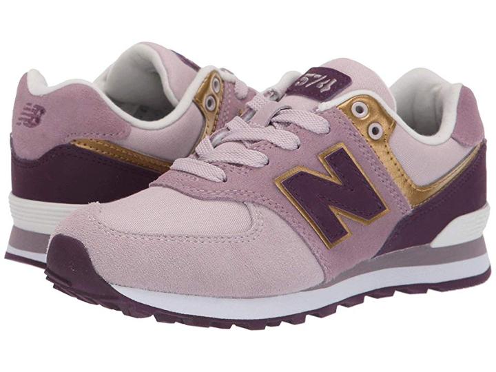 New Balance Kids Pc574v1 (little Kid) (light Cashmere/dark Currant) Girls Shoes