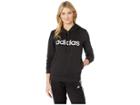 Adidas Essentials Linear Hoodie (black/white) Women's Sweatshirt