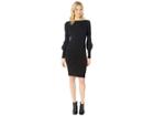 Lauren Ralph Lauren Puff Sleeve Shirtdress (polo Black) Women's Dress