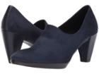 Ecco Shape 55 Plateau Shootie (marine/blue Iris Textile/calf Leather) High Heels
