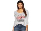 Champion College Georgia Bulldogs Long Sleeve V-neck Tee (oxford Grey) Women's Long Sleeve Pullover