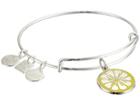 Alex And Ani Charity By Design Zest For Life Ii Charm Bangle (shiny Silver Finish) Bracelet