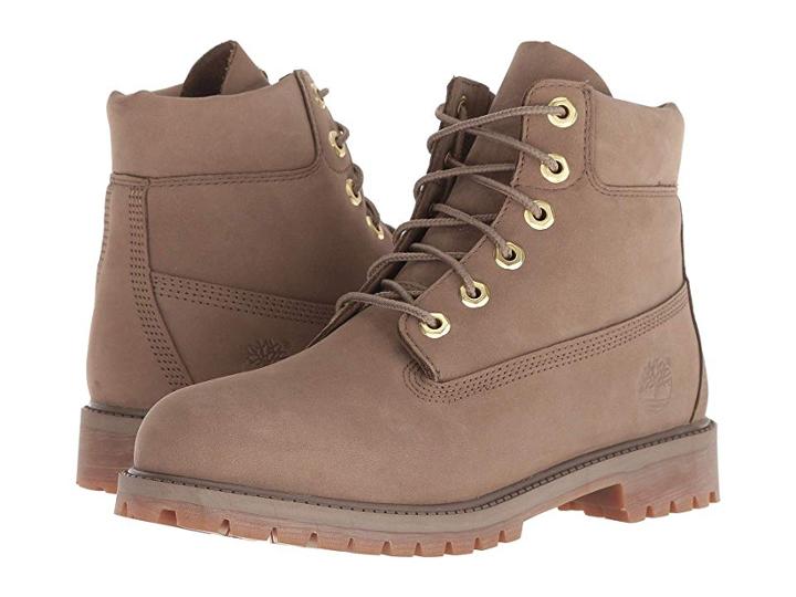 Timberland Kids 6 Premium Waterproof Boot (big Kid) (dark Beige Nubuck) Kids Shoes