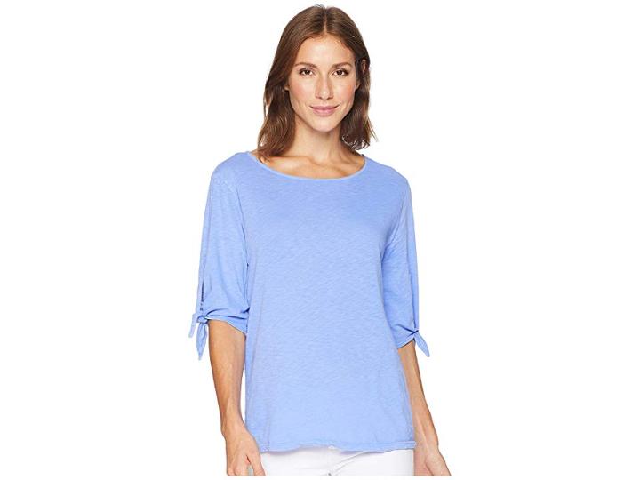 Fresh Produce Vintage Tie Sleeve Tee (periwinkle) Women's T Shirt