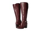Franco Sarto Arlette Wide Calf (dark Burgundy) Women's Boots