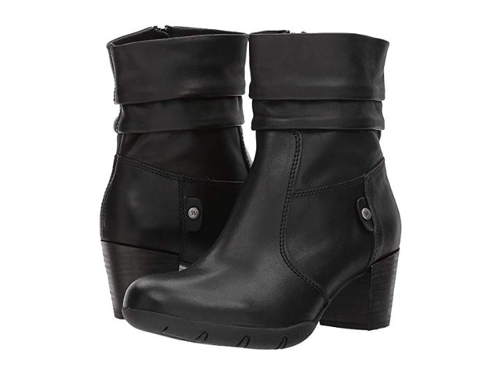 Wolky Colville (black Vegi Leather) Women's Dress Pull-on Boots