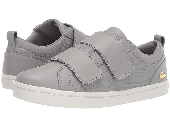 Lacoste Straightset Strap 119 1 (grey/off-white) Women's Shoes