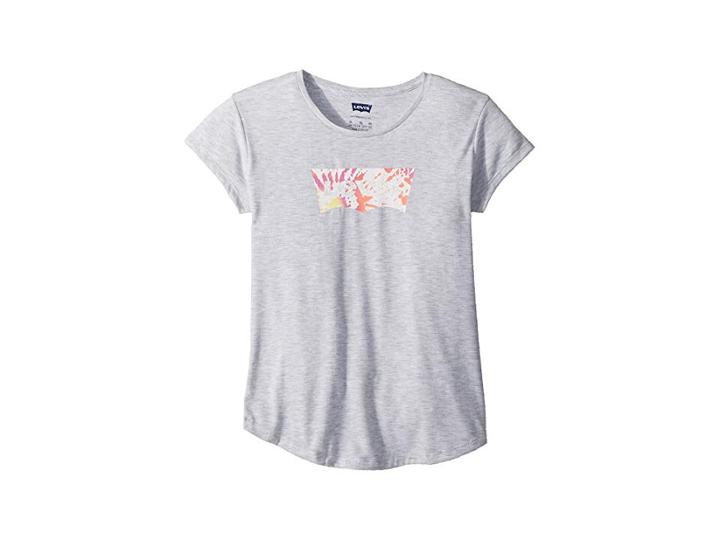 Levi's(r) Kids Batwing Graphic Tee (big Kids) (light Gray Heather) Girl's T Shirt