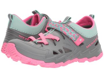 Merrell Kids Hydro 2.0 (big Kid) (grey/pjnk) Girls Shoes