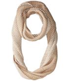 Calvin Klein Graphic Honeycomb Infinity (heathered Almond) Scarves