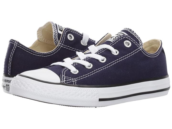 Converse Kids Chuck Taylor All Star Ox (little Kid) (midnight Indigo) Kids Shoes