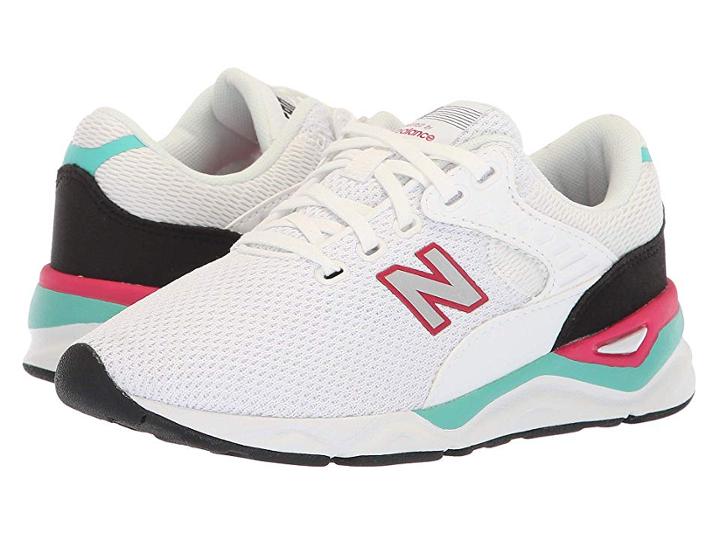 New Balance Kids Kjx90v1p (little Kid) (white/teal) Kids Shoes