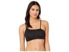 Roxy Island Of Gods Moderate Crop Swimsuit Top (true Black) Women's Swimwear