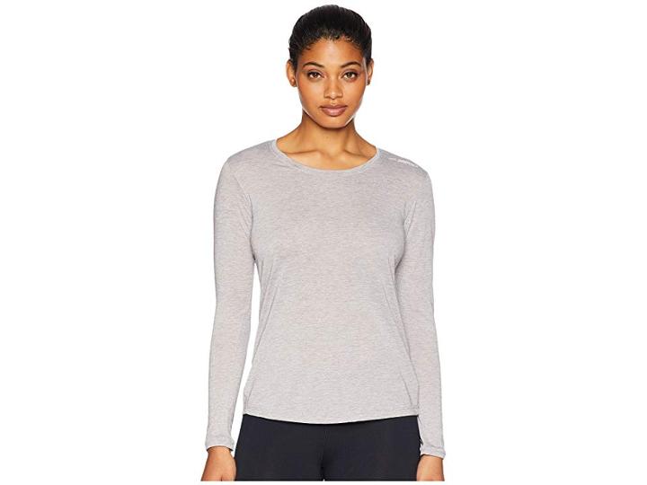 Brooks Distance Long Sleeve (heather Sterling) Women's Workout