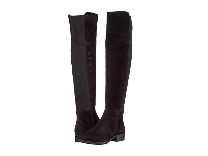Sam Edelman Pam (black Jumbo Silky Suede/ribbed Stretch Knit) Women's Shoes
