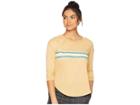 Rvca Day Stripe Crew Fleece Sweatshirt (tinsel) Women's Sweatshirt