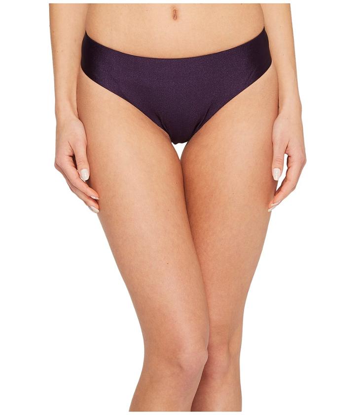 Becca By Rebecca Virtue Reversible Shimmer American Fit Pant Bottoms (plum) Women's Swimwear