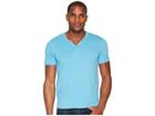 Mod-o-doc Topanga Short Sleeve Notch V-neck Tee (swell Blue) Men's T Shirt