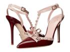 Kate Spade New York Lydia (red Chestnut Patent/pale Pink Nappa) Women's Shoes