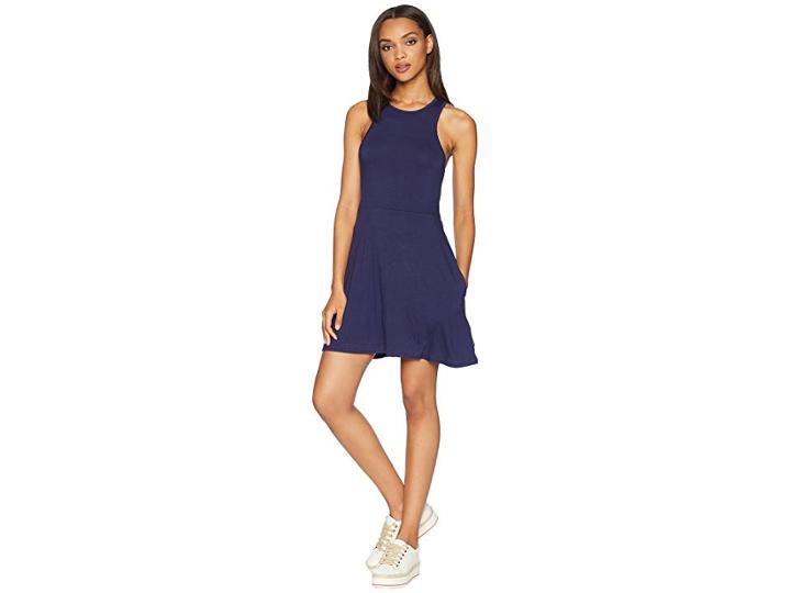 Rvca Iris Dress (shady Blue) Women's Dress
