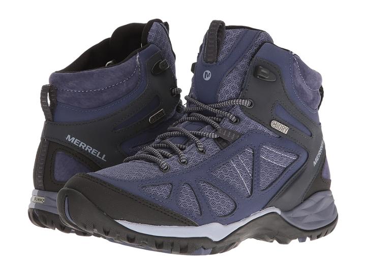 Merrell Siren Sport Q2 Mid Waterproof (crown Blue) Women's Shoes