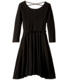 Fiveloaves Twofish Ballerina Skater Dress (little Kids/big Kids) (black) Girl's Dress