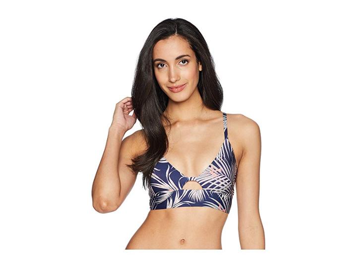 Tavik Juliet Swim Top Print (latona Palm Evening Blue) Women's Swimwear