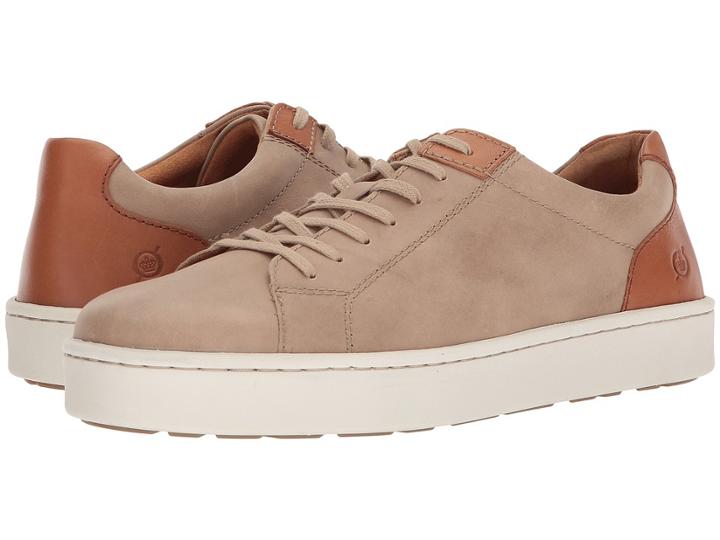 Born Jib (taupe/brown Full Grain Leather Combo) Men's Lace Up Casual Shoes