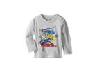 Stella Mccartney Kids Georgie Stacked Cars Long Sleeve Tee (infant) (grey) Kid's T Shirt