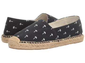 Sam Edelman Verona (navy Palm Tree Print Canvas) Women's 1-2 Inch Heel Shoes