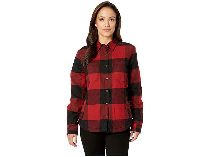Carhartt Rugged Flex(r) Hamilton Fleece Lined Shirt (dark Crimson) Women's Clothing