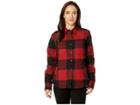 Carhartt Rugged Flex(r) Hamilton Fleece Lined Shirt (dark Crimson) Women's Clothing