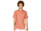 Globe Goodstock Vintage Short Sleeve Shirt (dusty Coral) Men's Short Sleeve Button Up
