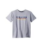 Volcom Kids Count Down Short Sleeve Tee (big Kids) (heather Grey) Boy's T Shirt