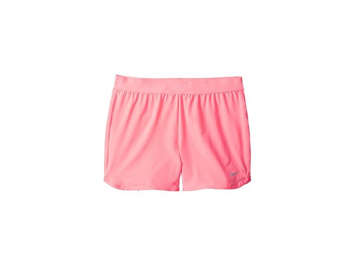 Nike Kids Tournament Shorts (little Kids/big Kids) (sunset Pulse/snspls/flslvr) Girl's Shorts