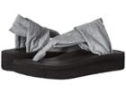 Sanuk Yoga Sling Wedge (heather Grey) Women's Sandals