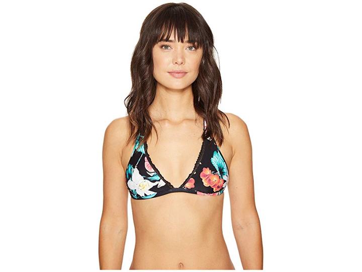 Seafolly Island Vibe Action Back Halter Top (black) Women's Swimwear