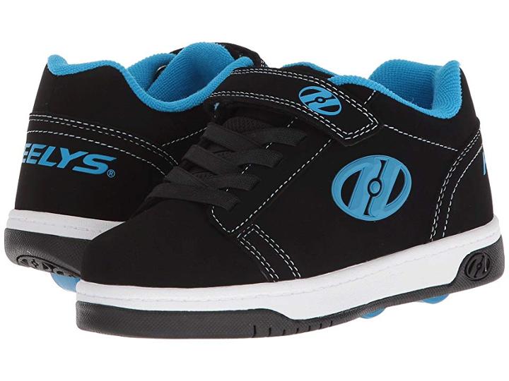 Heelys Dual Up X2 (little Kid/big Kid) (black/cyan/white) Boys Shoes