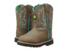 John Deere Everyday Round Toe (toddler) (distressed/turquoise) Men's Work Boots